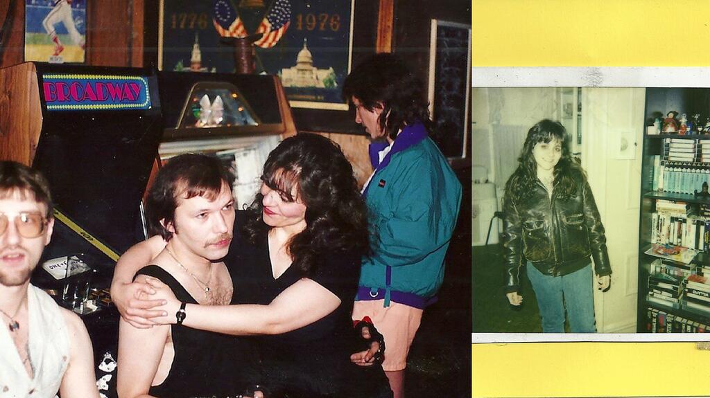 At left is a photo of my parents at one of my dad’s performances in the 1990s. At right is my mom in a cool leather jacket. 20220506_Mother's Day-3.jpg